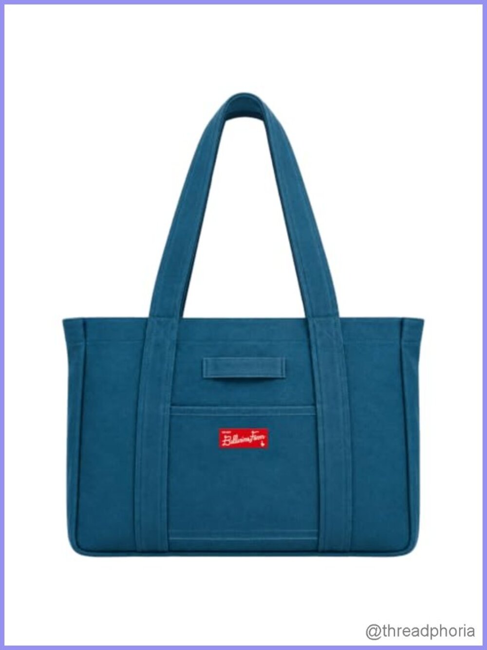 Denim Market Tote Bag Cotton Hemp Hook and Loop Everyday